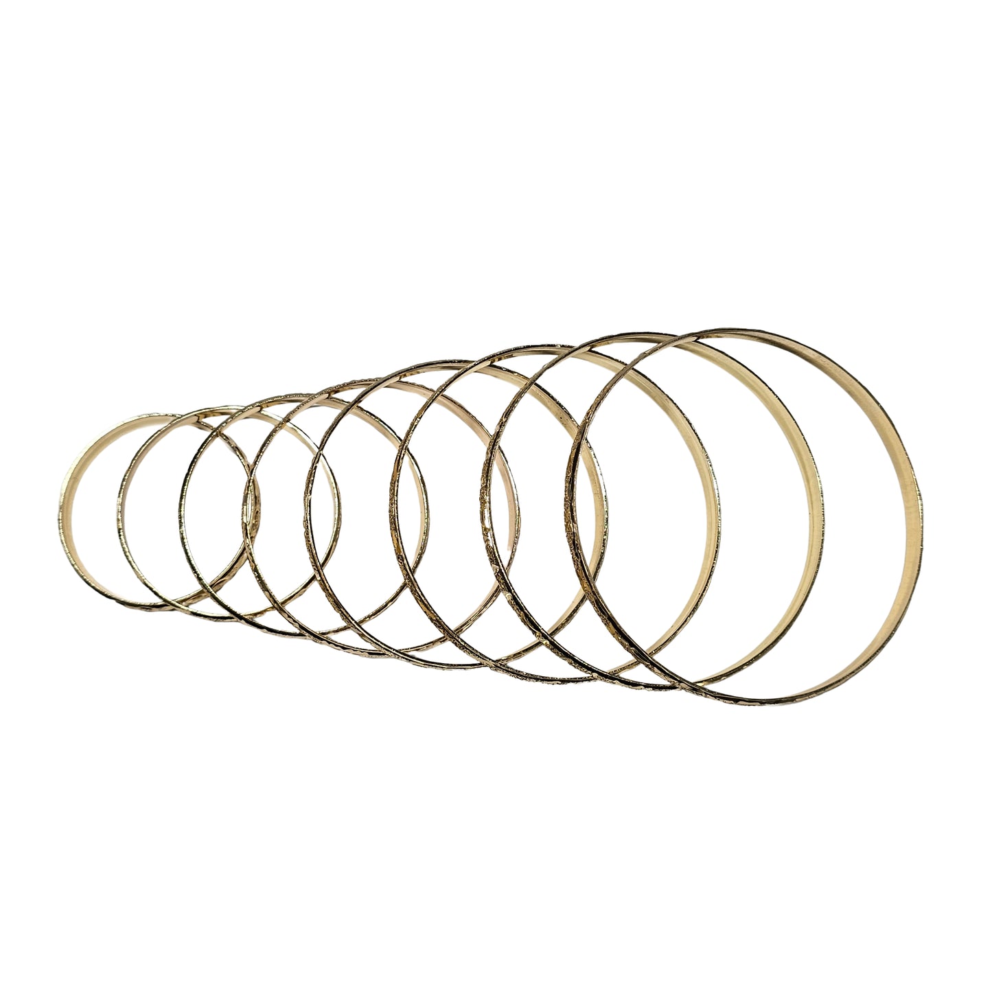 Set of 12 Gold Plated Bangles Set